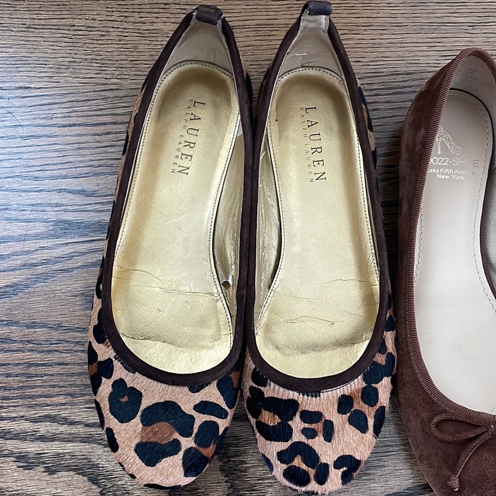 Three Pairs of Flats:Ralph, Lauren, Coconuts, and Caressa